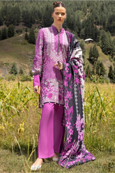 Gul Ahmad Fall Winter Printed Khaddar 3 Piece - AY #42002