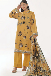 Gul Ahmad Printed Khaddar The Winter's Tale 3 Piece - WNS #42039