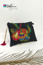 Black Dholak Clutch Bag GWCB0002