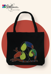 Black Painted Tote Bag GWTB0007