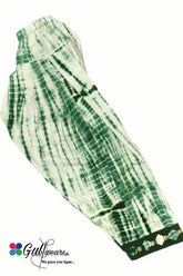 Stitched Cotton Tie & Dye Shalwar GWSh00013- Green