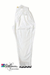 Stitched Defined Bottom Trouser GWT00010-White
