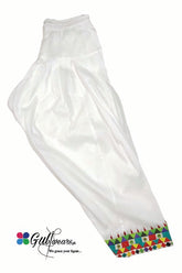 Stitched Lawn Patternatic hand painted Shalwar GWSh00006-White