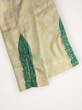 Stitched Viscose Jamawar Embroidered Trouser GWT00001-Off White