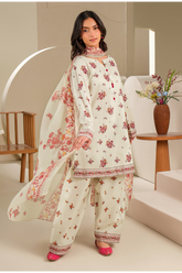 Limelight Summer Printed Lawn 3-Piece Beige-U4030