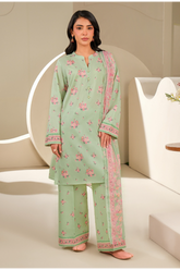 Limelight Summer Printed Lawn 3-Piece Green-U4030