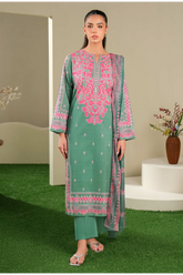 Limelight Summer Printed Lawn 3-Piece Green-U4079
