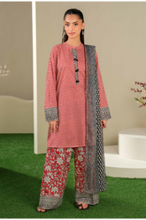 Limelight Summer Printed Lawn 3-Piece Red-U4084