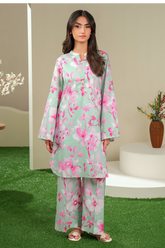 Limelight Summer Printed Lawn Shirt 1-Piece Green-U4198