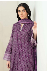 Limelight Summer Printed Lawn 3-Piece Purple-U4245