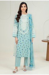 Limelight Summer Printed Lawn 3-Piece Blue-U4277