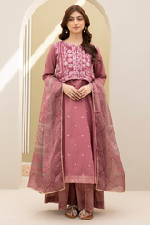 Zellbury Summer digital Print Embroidered Cambric 3 Piece - WUS25E30296