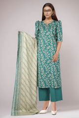 Saya Printed Premium Cotton Viscose 3PC - U01-24319-12A
