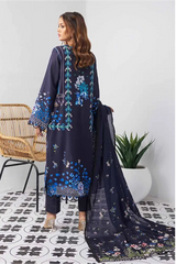Gul Ahmad Printed Khaddar with Paper Cotton Dupatta 3 Piece - WRF #32002