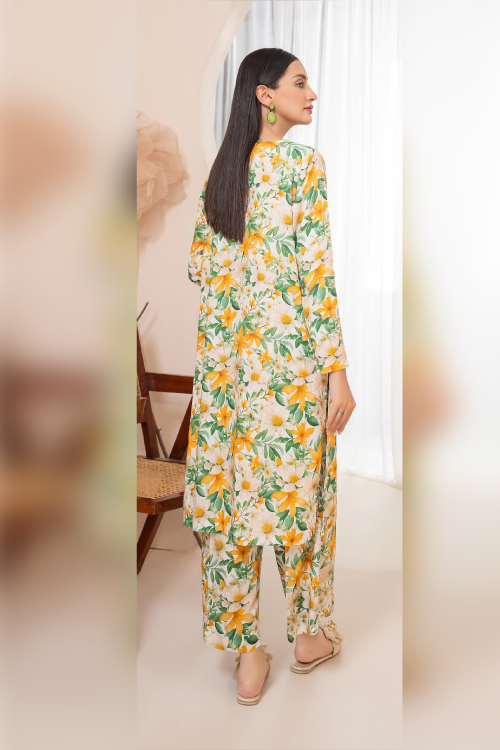 Calista Luxury Digital Self Printed Linen 2PC - A-3