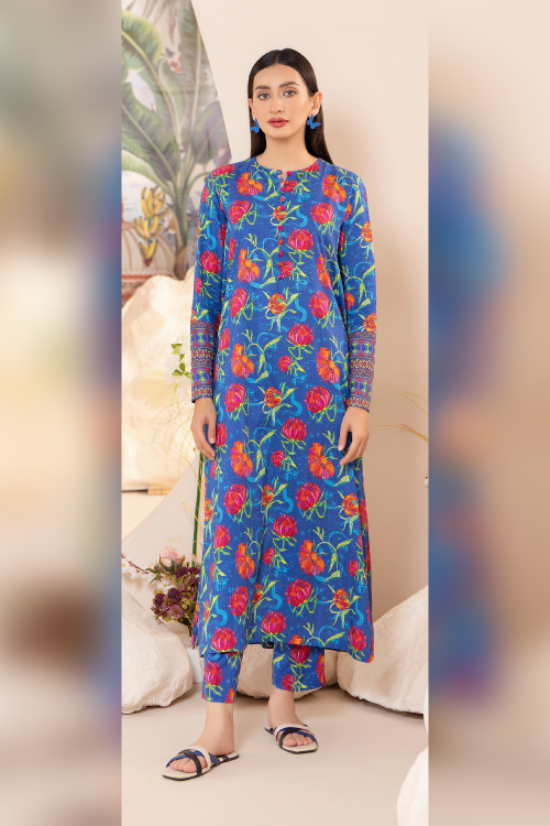 Calista Luxury Digital Self Printed Linen 2PC - A-6