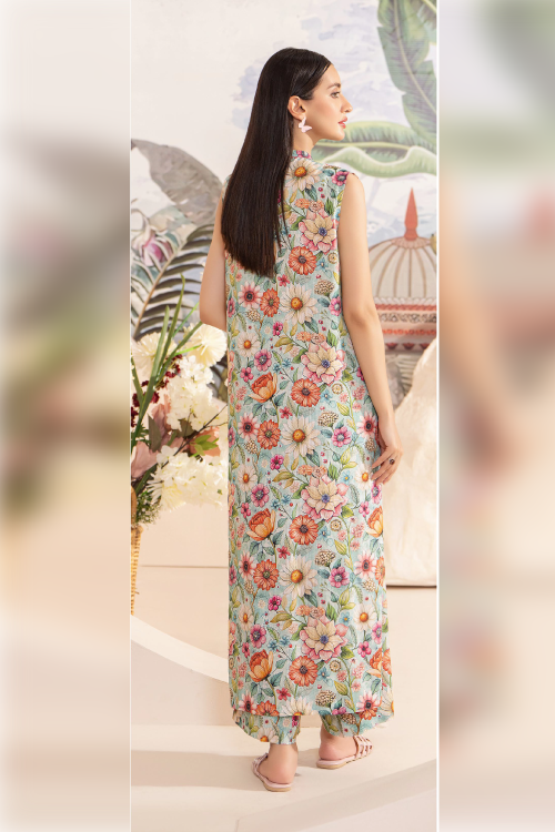 Calista Luxury Digital Self Printed Linen 2PC - A-9