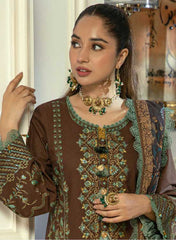 Asim Jofa Winter Khaddar 3 PC Shawl Collection AJAW-01