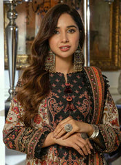 Asim Jofa Winter Khaddar 3 PC Shawl Collection AJAW-02