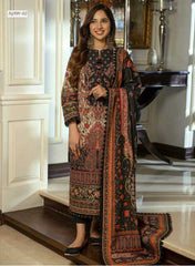 Asim Jofa Winter Khaddar 3 PC Shawl Collection AJAW-02
