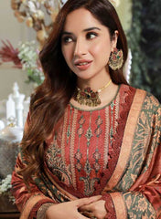 Asim Jofa Winter Khaddar 3 PC Shawl Collection AJAW-05