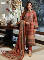 Asim Jofa Winter Khaddar 3 PC Shawl Collection AJAW-05