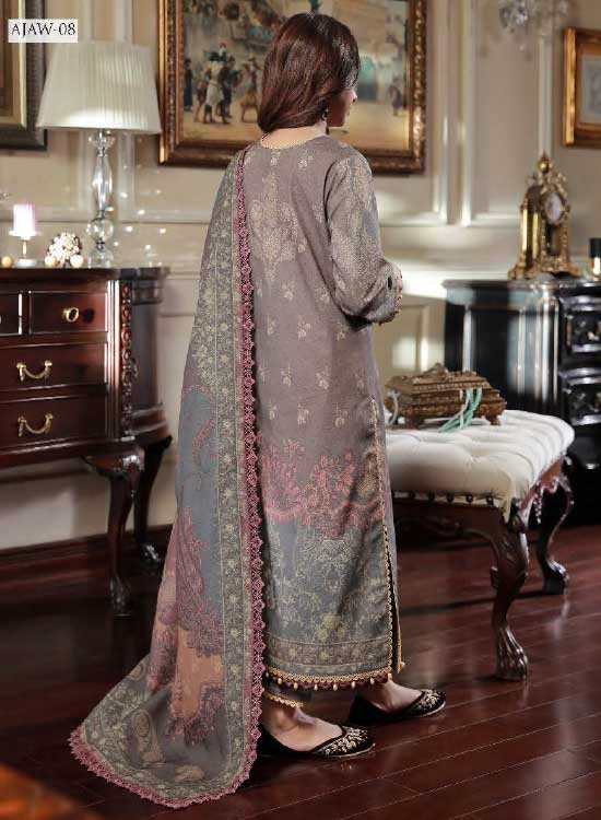 Asim Jofa Winter Karandi 3 PC Shawl Collection AJAW-08