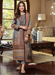 Asim Jofa Winter Khaddar 3 PC Shawl Collection AJAW-10