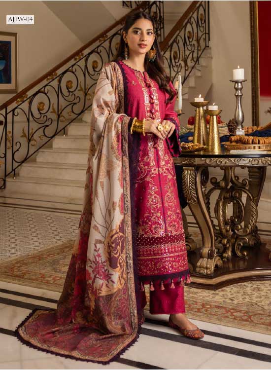 Asim Jofa Winter Karandi 3 PC Shawl Collection AJIW-04
