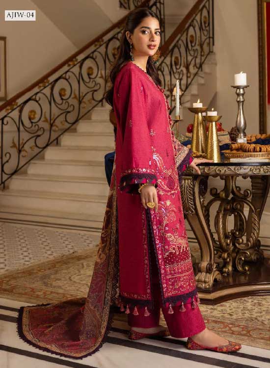 Asim Jofa Winter Karandi 3 PC Shawl Collection AJIW-04