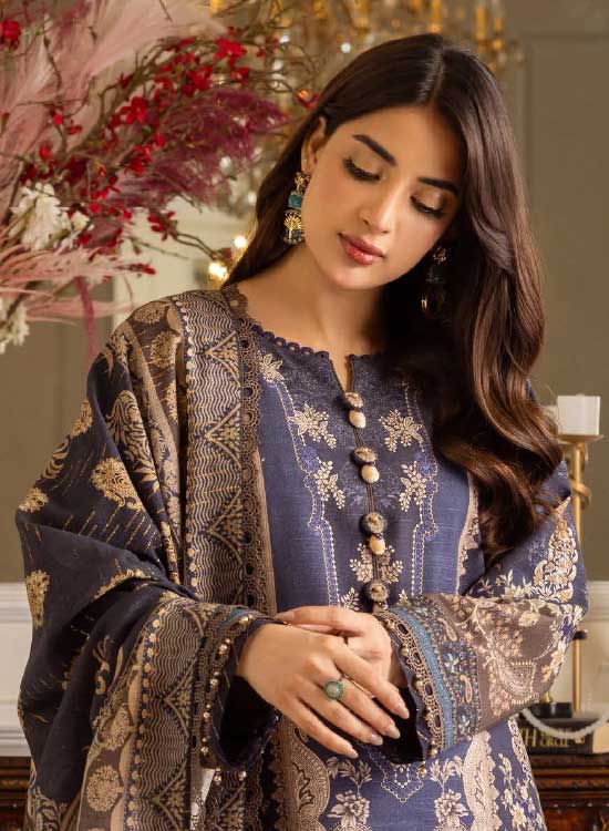 Asim Jofa Winter Khaddar 3 PC Shawl Collection AJIW-05