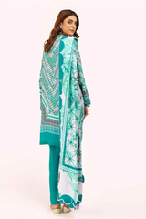 Gul Ahmad Printed Karandi 3 Piece Suit - AY #42003