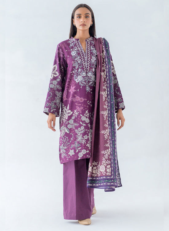 Beech Tree Winter Embroidered Khaddar shirt 3PC BT1W23U38