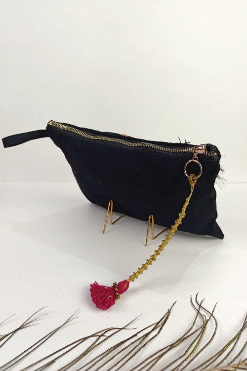 Black Dholak Clutch Bag GWCB0002