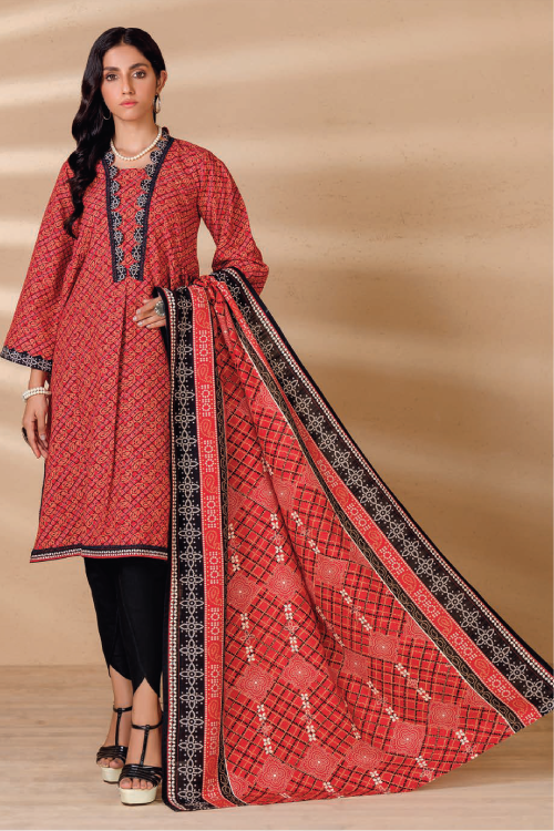 Bonanza Satrangi Winter Khaddar 3Pc Chili SWT223P09A