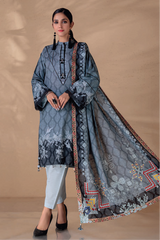 Bonanza Satrangi Winter Khaddar 3Pc Mystique mist RWR223P10B
