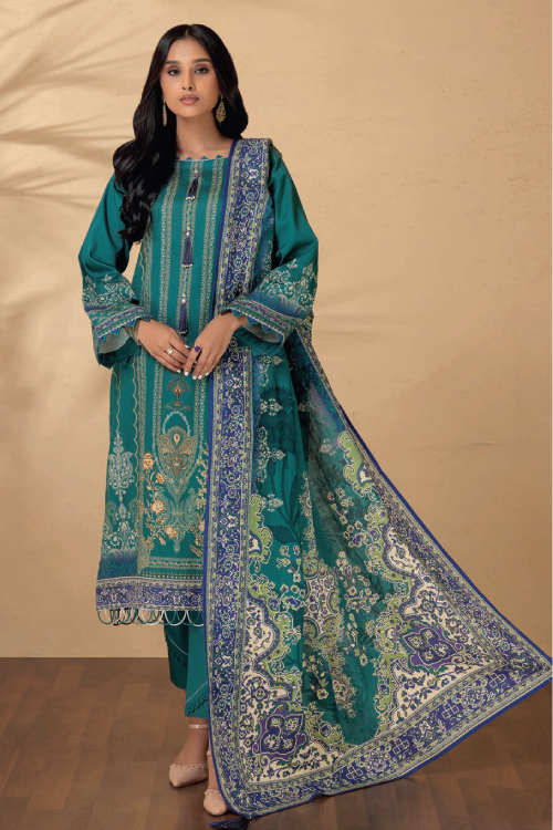 Bonanza Satrangi Winter Khaddar 3Pc Neptune SDWT223P08