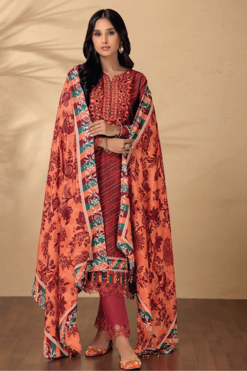 Bonanza Satrangi Winter Khaddar 3Pc Vintage Flower RWR223P31