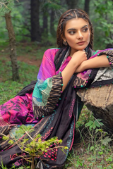 Gul Ahmad Printed Khaddar shirt with Printed Cotton Net Dupatta 3 Piece - CN #42003