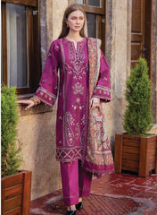 Eshaisha Winter Slub Karandi Embroidered 3PC EA-W1-512