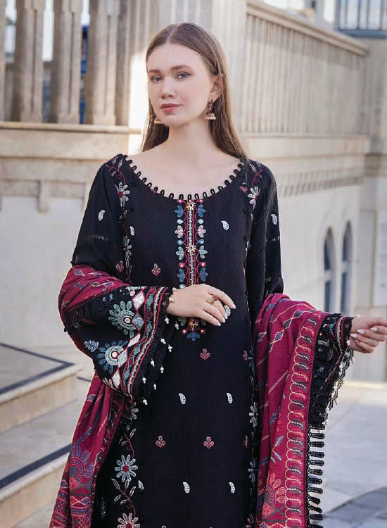 Eshaisha Winter Corduroy Embroidered 3PC EA-W1-513