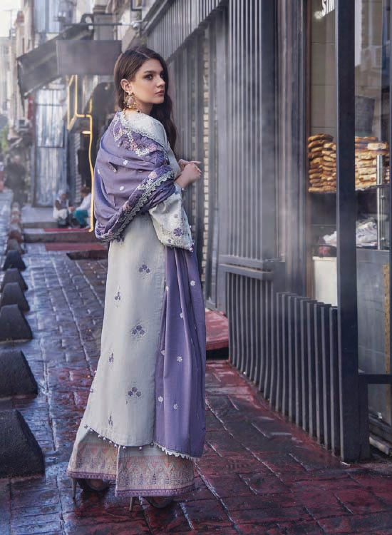 Eshaisha Winter Slub Linen Embroidered 3PC EA-W1-514