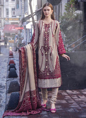 Eshaisha Winter Slub Linen Embroidered 3PC EA-W1-517