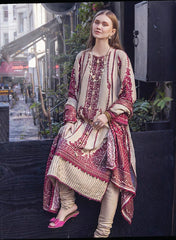 Eshaisha Winter Slub Linen Embroidered 3PC EA-W1-517