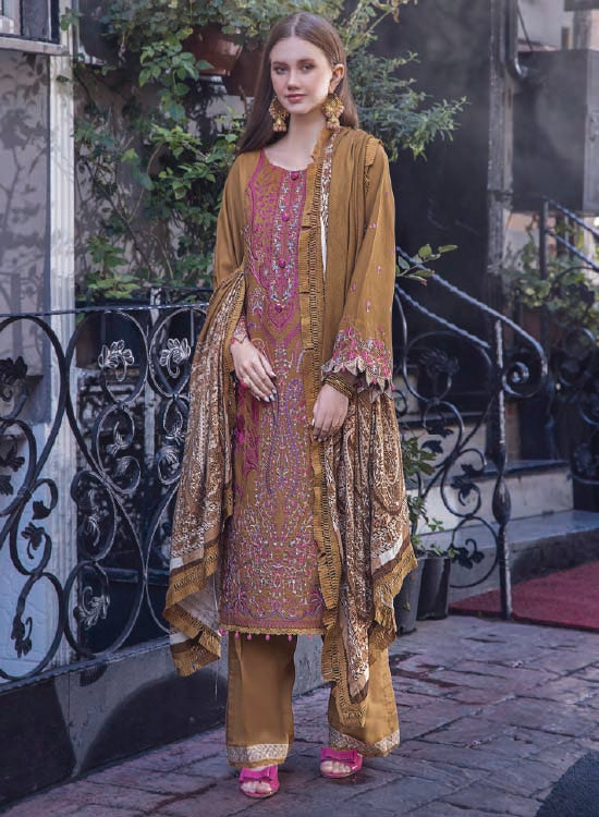 Eshaisha Winter Slub Khaddar Embroidered 3PC EA-W1-519