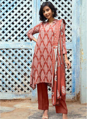 Gul Ahmad Winter Digital Printed Dobby Linen 3 Pc Suit LT-32023 B