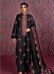 Gul Ahmad Winter Embroidered Cotton Net 3 Pc Suit CN-32030