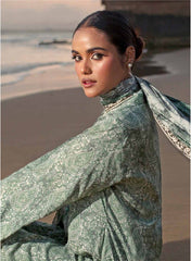 Gul Ahmad Winter Embroidered Linen 3 Pc Suit LT-32021 B