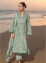 Gul Ahmad Winter Embroidered Linen 3 Pc Suit LT-32021 B
