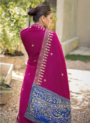 Gul Ahmad Winter Embroidered Pashmina 3 Pc Suit AP-32059